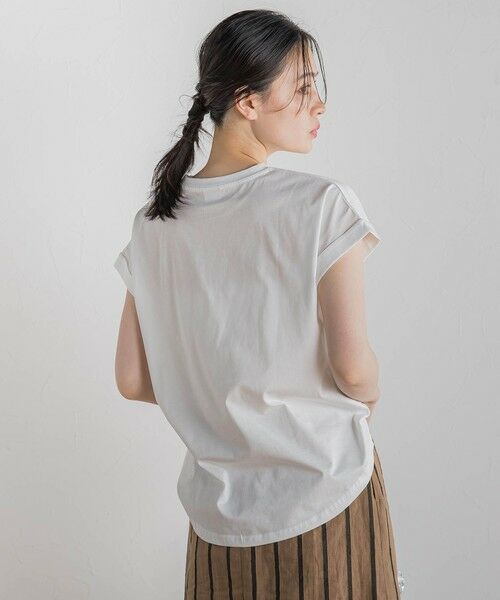 Droite lautreamont / ドロワットロートレアモン カットソー | 【WEB限定】ドライタッチコットン英文ロゴT≪洗濯機で洗える≫ | 詳細7