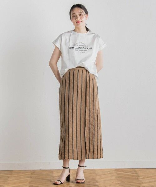 Droite lautreamont / ドロワットロートレアモン 【WEB限定】ドライタッチコットン英文ロゴT≪洗濯機で洗える≫ ドライタッチコットンロゴTシャツ≪洗濯機で洗える≫ | Droite