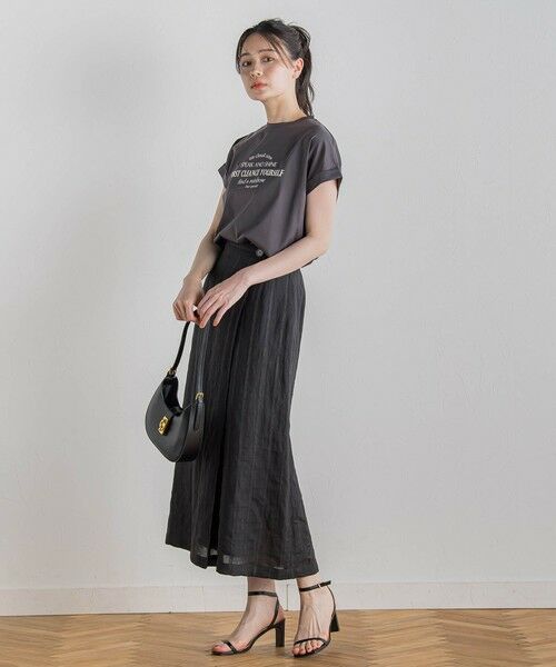 Droite lautreamont / ドロワットロートレアモン カットソー | 【WEB限定】ドライタッチコットン英文ロゴT≪洗濯機で洗える≫ | 詳細12