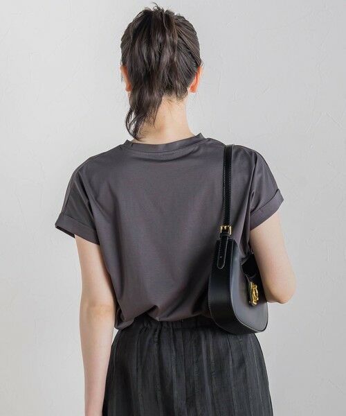 Droite lautreamont / ドロワットロートレアモン カットソー | 【WEB限定】ドライタッチコットン英文ロゴT≪洗濯機で洗える≫ | 詳細15