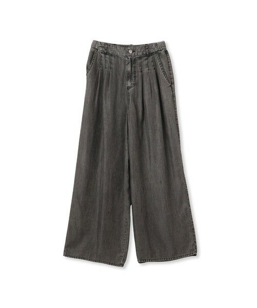 Droite lautreamont / ドロワットロートレアモン デニムパンツ | バイオシルクパウダー加工ワイドパンツ≪洗濯機で洗える≫ | 詳細15