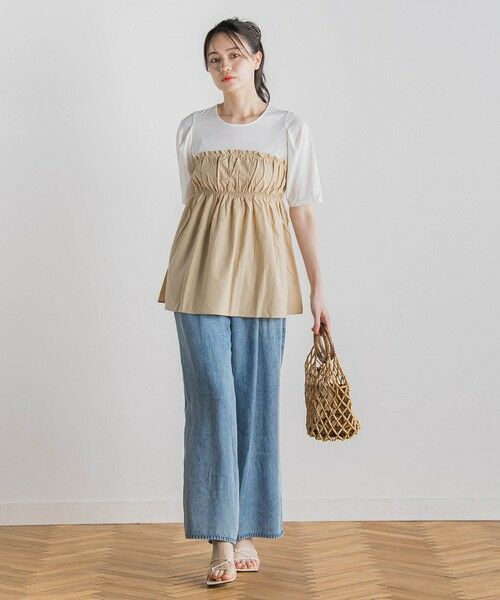 Droite lautreamont / ドロワットロートレアモン デニムパンツ | バイオシルクパウダー加工ワイドパンツ≪洗濯機で洗える≫ | 詳細28