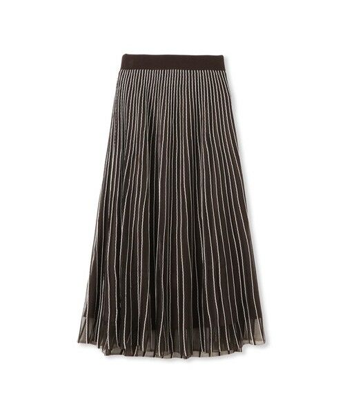 Droite lautreamont / ドロワットロートレアモン ミニ・ひざ丈スカート | シアーストライプスカート≪手洗い可能≫ | 詳細16