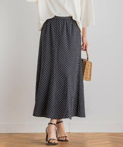 Droite lautreamont / ドロワットロートレアモン ミニ・ひざ丈スカート | 【WEB限定】サッカードットプリントスカート≪手洗い可能≫