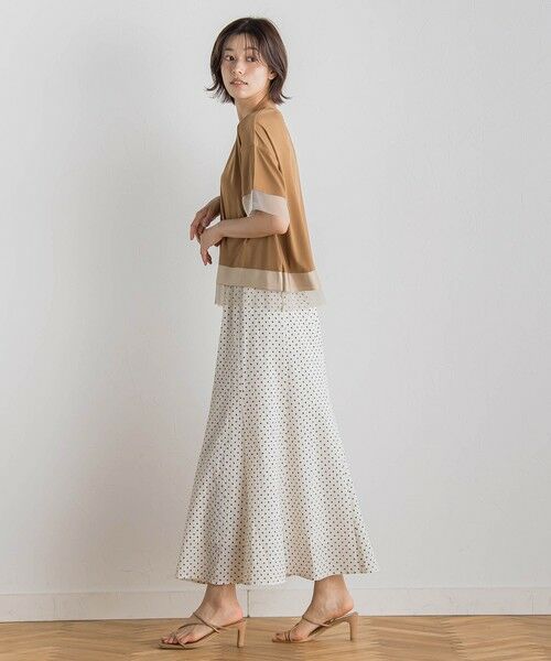 Droite lautreamont / ドロワットロートレアモン ミニ・ひざ丈スカート | 【WEB限定】サッカードットプリントスカート≪手洗い可能≫ | 詳細2