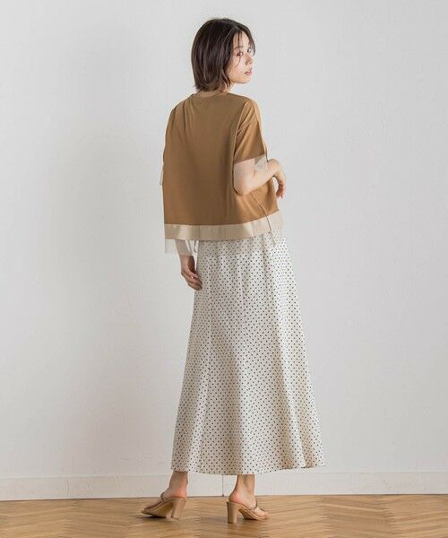 Droite lautreamont / ドロワットロートレアモン ミニ・ひざ丈スカート | 【WEB限定】サッカードットプリントスカート≪手洗い可能≫ | 詳細3