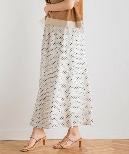 Droite lautreamont / ドロワットロートレアモン ミニ・ひざ丈スカート | 【WEB限定】サッカードットプリントスカート≪手洗い可能≫ | 詳細5