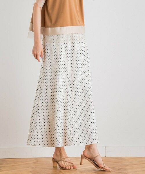 Droite lautreamont / ドロワットロートレアモン ミニ・ひざ丈スカート | 【WEB限定】サッカードットプリントスカート≪手洗い可能≫ | 詳細7