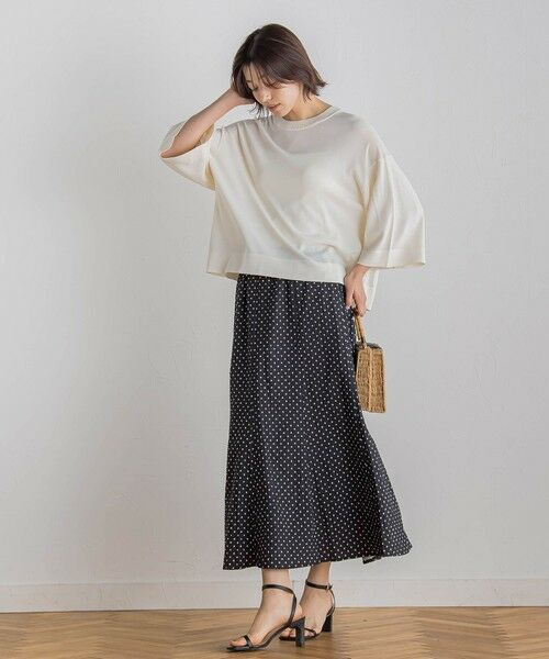 Droite lautreamont / ドロワットロートレアモン ミニ・ひざ丈スカート | 【WEB限定】サッカードットプリントスカート≪手洗い可能≫ | 詳細13