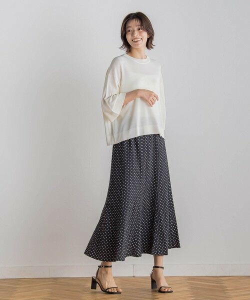Droite lautreamont / ドロワットロートレアモン ミニ・ひざ丈スカート | 【WEB限定】サッカードットプリントスカート≪手洗い可能≫ | 詳細14