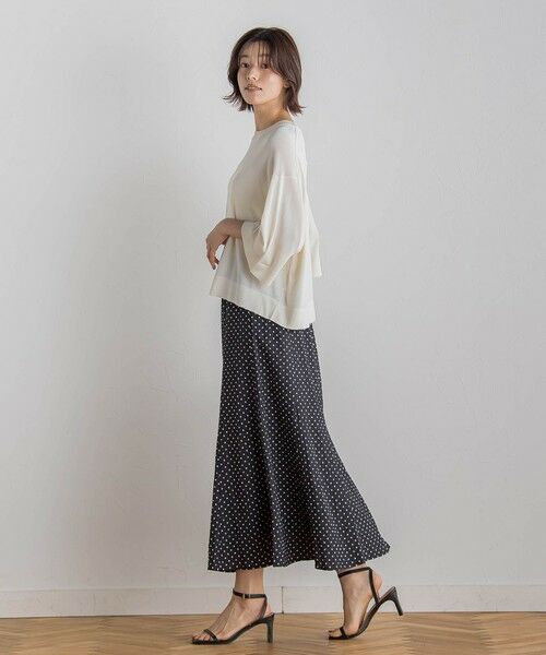 Droite lautreamont / ドロワットロートレアモン ミニ・ひざ丈スカート | 【WEB限定】サッカードットプリントスカート≪手洗い可能≫ | 詳細15