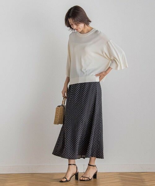 Droite lautreamont / ドロワットロートレアモン ミニ・ひざ丈スカート | 【WEB限定】サッカードットプリントスカート≪手洗い可能≫ | 詳細17