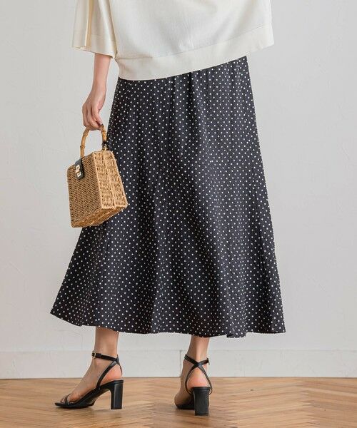 Droite lautreamont / ドロワットロートレアモン ミニ・ひざ丈スカート | 【WEB限定】サッカードットプリントスカート≪手洗い可能≫ | 詳細20