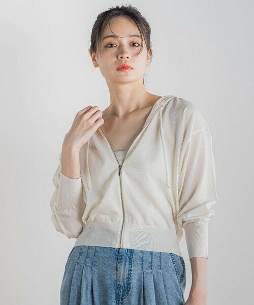 Droite lautreamont / ドロワットロートレアモン ニット・セーター | シアーパーカー≪手洗い可能≫ | 詳細5