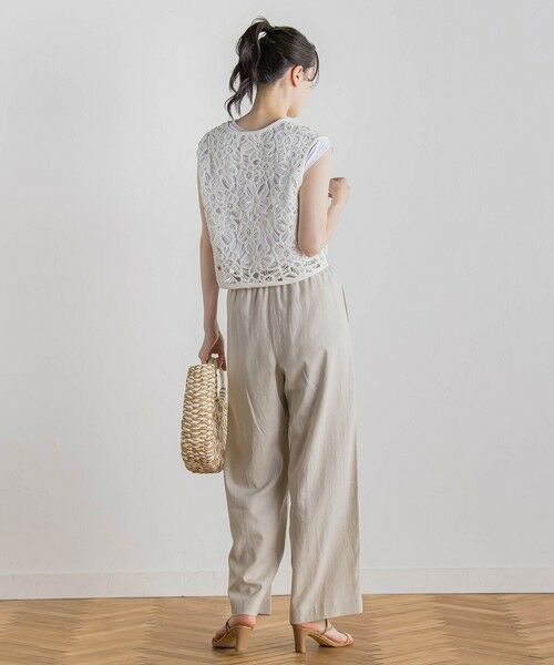 Droite lautreamont / ドロワットロートレアモン ダウンジャケット・ベスト | コットンレースベスト≪手洗い可能≫ | 詳細8