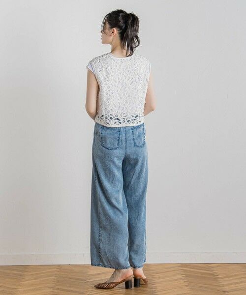 Droite lautreamont / ドロワットロートレアモン ダウンジャケット・ベスト | コットンレースベスト≪手洗い可能≫ | 詳細2