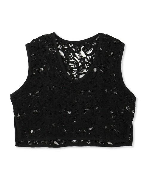 Droite lautreamont / ドロワットロートレアモン ダウンジャケット・ベスト | コットンレースベスト≪手洗い可能≫ | 詳細21