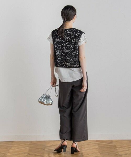 Droite lautreamont / ドロワットロートレアモン ダウンジャケット・ベスト | コットンレースベスト≪手洗い可能≫ | 詳細16