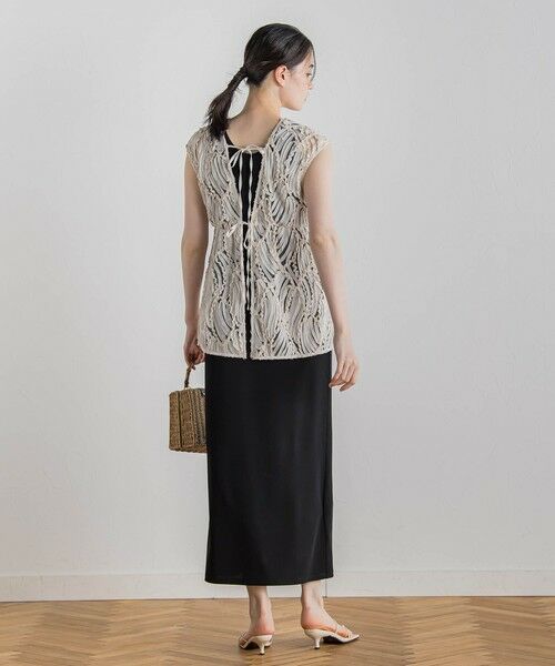 Droite lautreamont / ドロワットロートレアモン シャツ・ブラウス | チュールコード刺繍ビスチェ≪洗濯機で洗える≫ | 詳細8