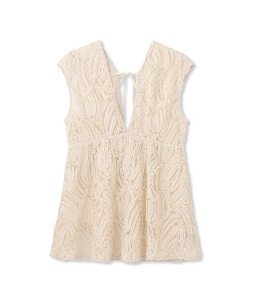 Droite lautreamont / ドロワットロートレアモン シャツ・ブラウス | チュールコード刺繍ビスチェ≪洗濯機で洗える≫ | 詳細10