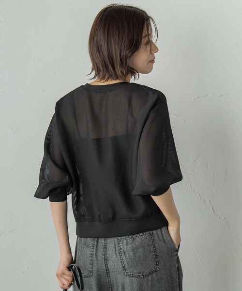 Droite lautreamont / ドロワットロートレアモン カーディガン・ボレロ | 変わり織りメッシュVカーディガン≪手洗い可能≫ | 詳細18