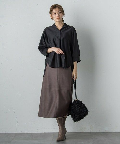 Droite lautreamont / ドロワットロートレアモン シャツ・ブラウス | セミシアースキッパーブラウス≪洗濯機で洗える≫ | 詳細1