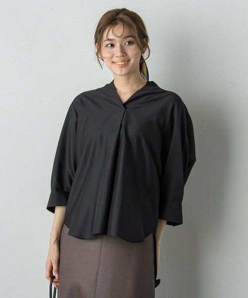 Droite lautreamont / ドロワットロートレアモン シャツ・ブラウス | セミシアースキッパーブラウス≪洗濯機で洗える≫ | 詳細5