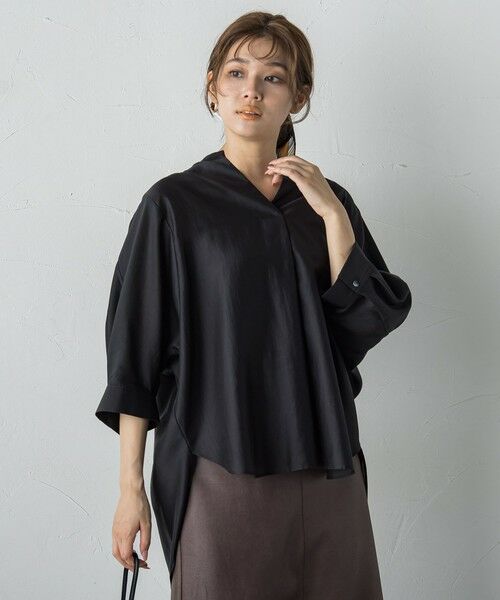 Droite lautreamont / ドロワットロートレアモン シャツ・ブラウス | セミシアースキッパーブラウス≪洗濯機で洗える≫ | 詳細6