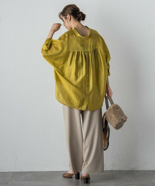 Droite lautreamont / ドロワットロートレアモン シャツ・ブラウス | セミシアースキッパーブラウス≪洗濯機で洗える≫ | 詳細11