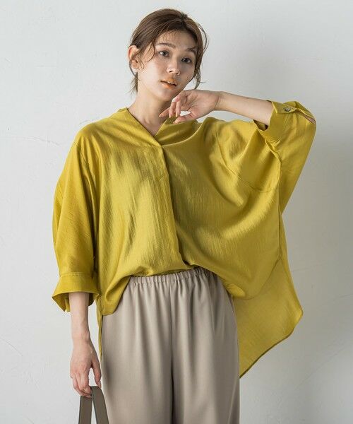 Droite lautreamont / ドロワットロートレアモン シャツ・ブラウス | セミシアースキッパーブラウス≪洗濯機で洗える≫ | 詳細12