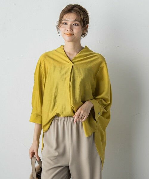 Droite lautreamont / ドロワットロートレアモン シャツ・ブラウス | セミシアースキッパーブラウス≪洗濯機で洗える≫ | 詳細13