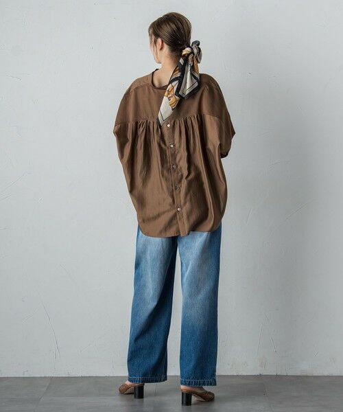 Droite lautreamont / ドロワットロートレアモン シャツ・ブラウス | セミシアースキッパーブラウス≪洗濯機で洗える≫ | 詳細17