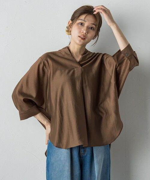 Droite lautreamont / ドロワットロートレアモン シャツ・ブラウス | セミシアースキッパーブラウス≪洗濯機で洗える≫ | 詳細20