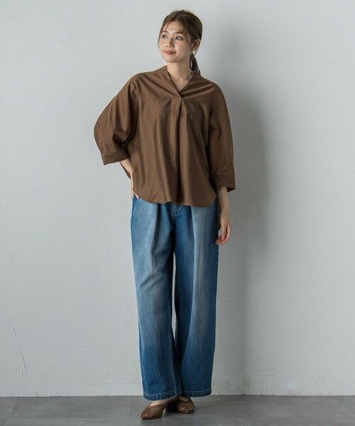 Droite lautreamont / ドロワットロートレアモン シャツ・ブラウス | セミシアースキッパーブラウス≪洗濯機で洗える≫ | 詳細16