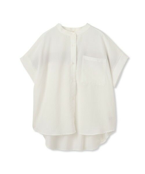 Droite lautreamont / ドロワットロートレアモン シャツ・ブラウス | 【WEB限定】麻調バックヨークテープ切替えブラウス≪洗濯機で洗える≫ | 詳細6