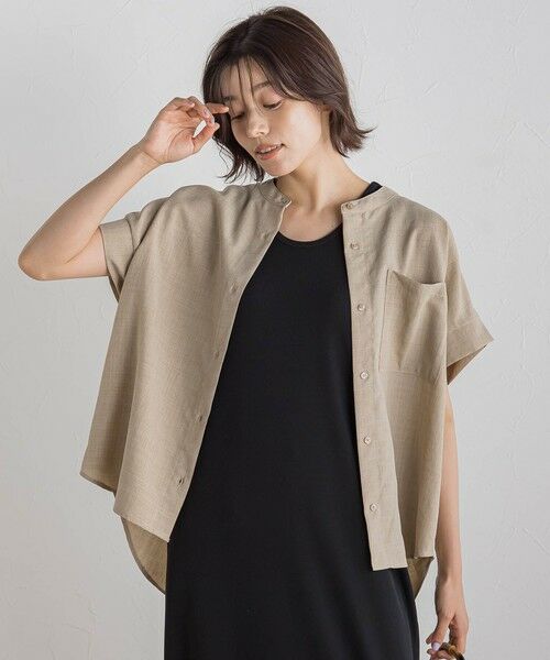 Droite lautreamont / ドロワットロートレアモン シャツ・ブラウス | 【WEB限定】麻調バックヨークテープ切替えブラウス≪洗濯機で洗える≫ | 詳細19