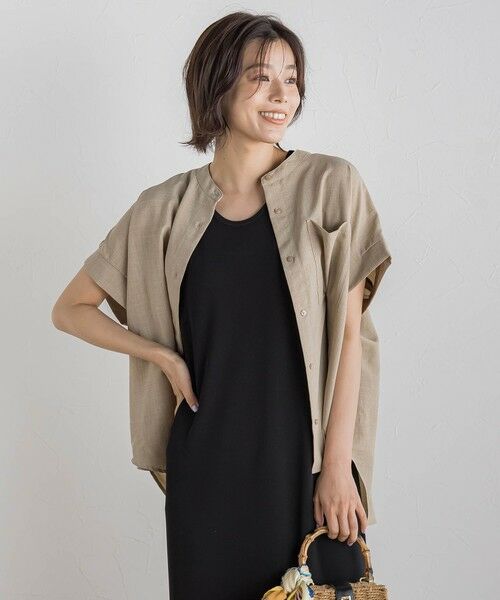 Droite lautreamont / ドロワットロートレアモン シャツ・ブラウス | 【WEB限定】麻調バックヨークテープ切替えブラウス≪洗濯機で洗える≫ | 詳細20