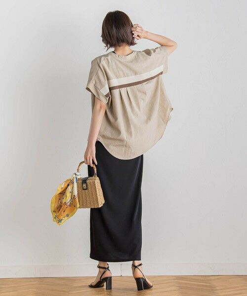 Droite lautreamont / ドロワットロートレアモン シャツ・ブラウス | 【WEB限定】麻調バックヨークテープ切替えブラウス≪洗濯機で洗える≫ | 詳細23