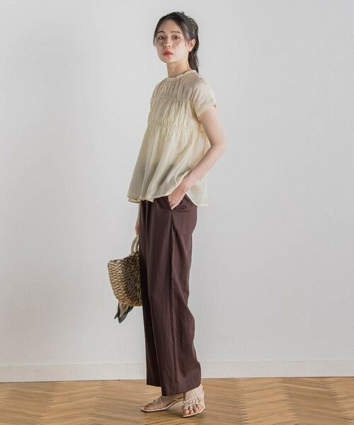 Droite lautreamont / ドロワットロートレアモン シャツ・ブラウス | 【WEB限定】シルキーシャーリングブラウス≪手洗い可能≫ | 詳細2