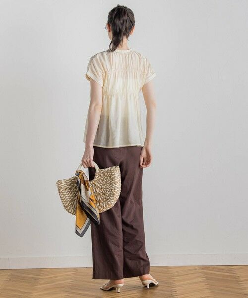 Droite lautreamont / ドロワットロートレアモン シャツ・ブラウス | 【WEB限定】シルキーシャーリングブラウス≪手洗い可能≫ | 詳細3