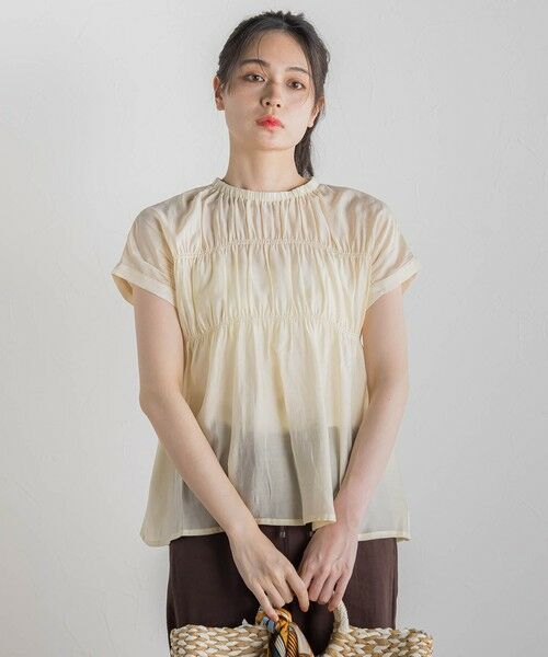 Droite lautreamont / ドロワットロートレアモン シャツ・ブラウス | 【WEB限定】シルキーシャーリングブラウス≪手洗い可能≫ | 詳細5