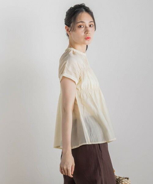 Droite lautreamont / ドロワットロートレアモン シャツ・ブラウス | 【WEB限定】シルキーシャーリングブラウス≪手洗い可能≫ | 詳細6