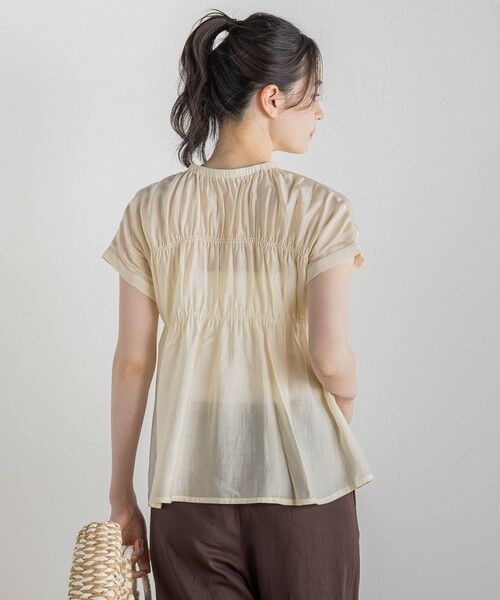 Droite lautreamont / ドロワットロートレアモン シャツ・ブラウス | 【WEB限定】シルキーシャーリングブラウス≪手洗い可能≫ | 詳細7