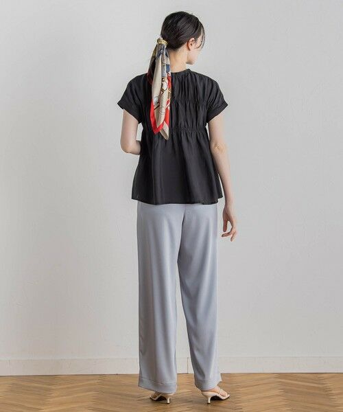 Droite lautreamont / ドロワットロートレアモン シャツ・ブラウス | 【WEB限定】シルキーシャーリングブラウス≪手洗い可能≫ | 詳細11