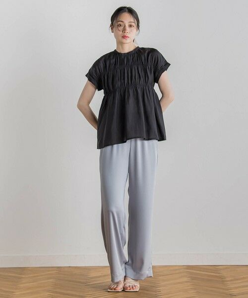 Droite lautreamont / ドロワットロートレアモン シャツ・ブラウス | 【WEB限定】シルキーシャーリングブラウス≪手洗い可能≫ | 詳細9