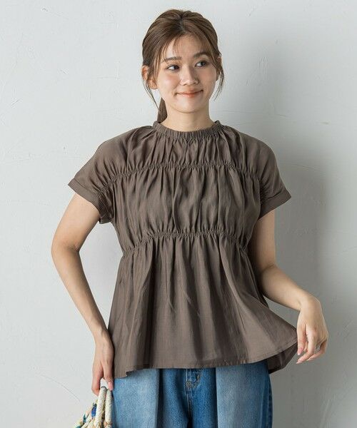 Droite lautreamont / ドロワットロートレアモン シャツ・ブラウス | 【WEB限定】シルキーシャーリングブラウス≪手洗い可能≫ | 詳細24