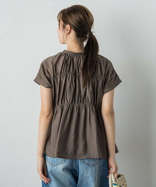 Droite lautreamont / ドロワットロートレアモン シャツ・ブラウス | 【WEB限定】シルキーシャーリングブラウス≪手洗い可能≫ | 詳細25