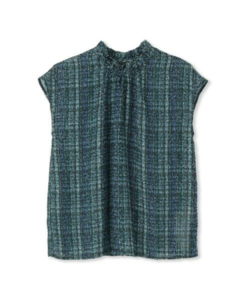 Droite lautreamont / ドロワットロートレアモン シャツ・ブラウス | 【WEB限定】カットジャガードチェックプリントブラウス | 詳細8