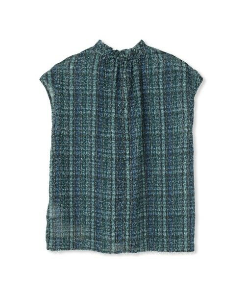 Droite lautreamont / ドロワットロートレアモン シャツ・ブラウス | 【WEB限定】カットジャガードチェックプリントブラウス | 詳細9