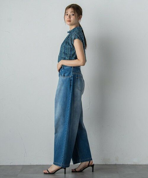 Droite lautreamont / ドロワットロートレアモン シャツ・ブラウス | 【WEB限定】カットジャガードチェックプリントブラウス | 詳細2